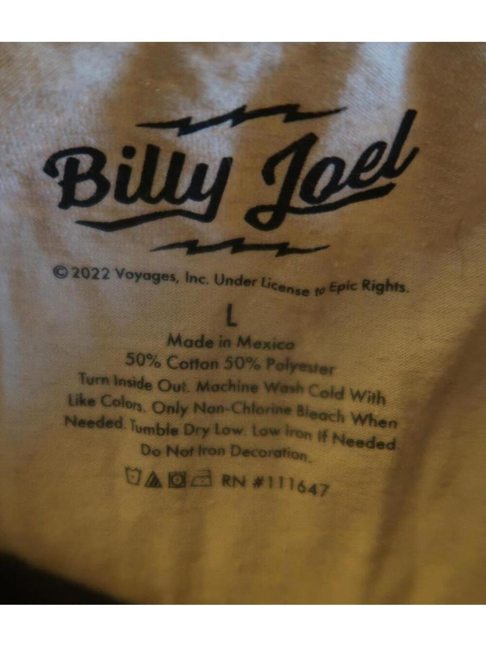 Billy Joel Graphic T-Shirt Size Large - Picture 3 of 3